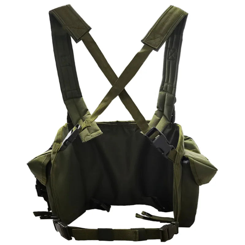 Men's Tactical Vest AK 600D Outdoor Hunting Gear Lightweight Protective Hunting Vest with Equipment Pouches for Men