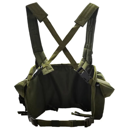 Men's Tactical Vest AK 600D Outdoor Hunting Gear Lightweight Protective Hunting Vest with Equipment Pouches for Men