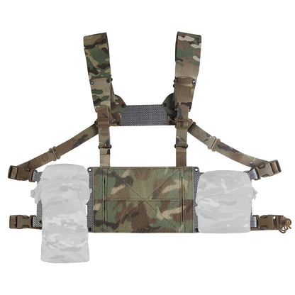 Ferro Style Tactical Chest Rig Wide V2 2nd Gen Lightweight Chesty Rig Hunting Vest Gear Extended Front Flaps Plate Carrier Adapt