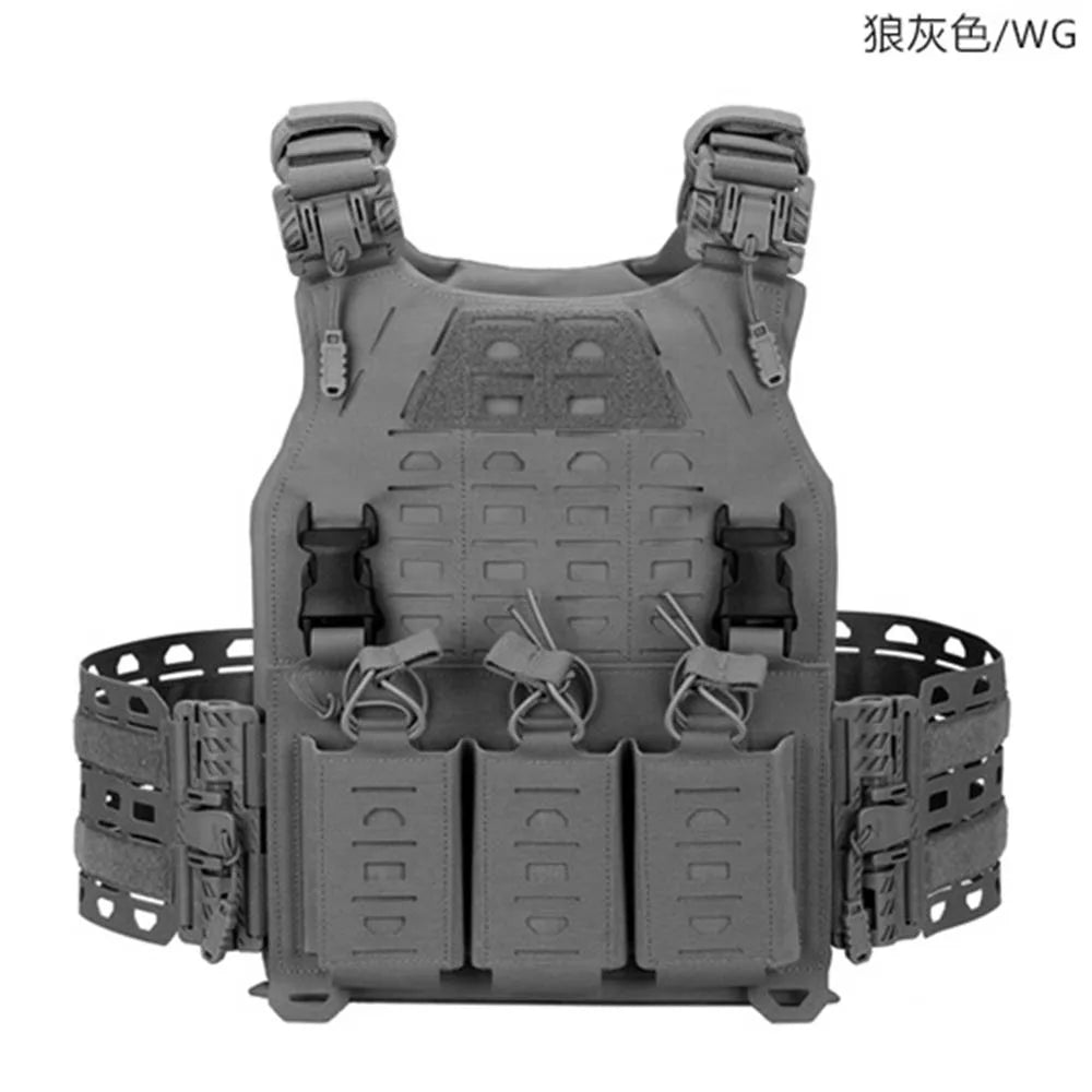 Men's Quick-Release Tactical Vest Lightweight Modular 3D Breathable Outdoor Training Vest for Shooting Hunting Hiking Camping