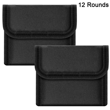 12/14 Rounds Tactical Rifle Ammo Pouch Buttstock Shell Holder Cartridge Carrier Utility Bullet Bandolier Carrier for .223/.30Cal