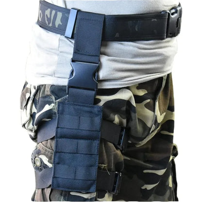 Multifunctional Adjustable Thigh Carry Modular Bag Molle Compatible Outdoor Sports Training Leg Mount Accessory Storage Pouch