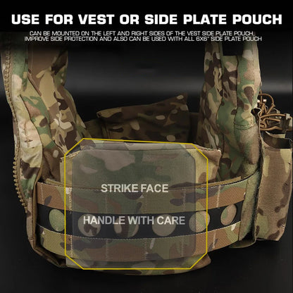 2PCS Tactical Vest JPC CPC Plate Carrier EVA Insert Panels Side Pouch Pads 6x6“ Paintball Airsoft Vests Shock Plates Shockproof