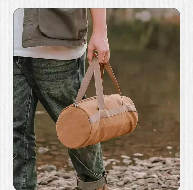 Outdoor storage bag, camping tools, large capacity cylindrical tent, pile bag, lightweight tent, pile nail bag, pile driving bag