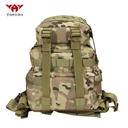 YAKEDA 30L multifunctional outdoor backpack with large capacity and multi compartment design, adjustable chest buckle