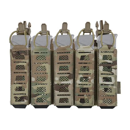 MP5 MP7 Magazine Placard with Hook&Loop Backing & Elastic Straps Tactical Chest Rig Panel for Airsoft Hunting - SINAIRSOFT