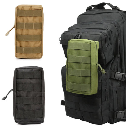 Outdoor Tactical Molle Waist Bag Oxford Camouflage Storage Fanny Pack for Hunting Backpack Tactical Vest Attachment