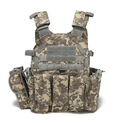 2026 Tactical Vest Body Armor Combat Army Gear Hunting Plate Carrier Airsoft Accessories Wargame Pouch  Vest