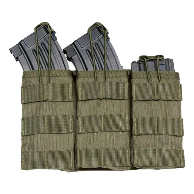 Tactical Single/Dual/Triple/Six Magazine Bag Molle Mag Pouch for Airsoft Ammunition 5.56mm M4 AR15 AK Assault Rifle Hunting