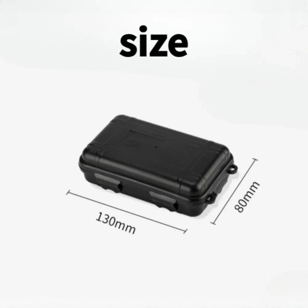 1PC Small EDC toolbox, outdoor camping survival kit, shockproof and waterproof water tank,outdoor survival storage box