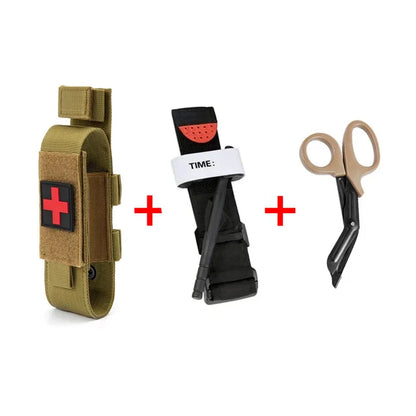 outdoor first aid kit tourniquet Molle survival kit nursing rack medical equipment scissors bag outdoor equipment
