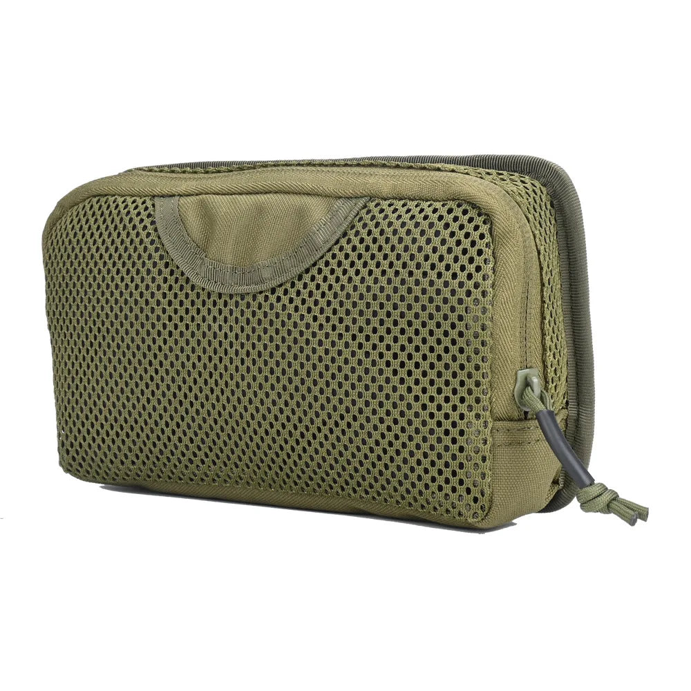 Tactical Internal Mesh Pocket Modular Insert Pouch Hook Loop Fastener Hunting Vest Backpack Organizer EDC Tool Admin Pack Bag