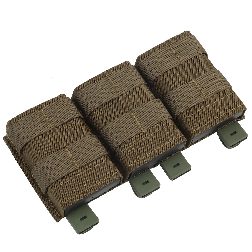 Triple Medium 5.56 Magazine Bag, Tactical Vest Magazine Bag, M4 KYWI MAG Magazine Bag, Tactical Hunting Airsoft equipment