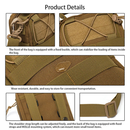 Outdoor cycling lightweight mini storage bag, universal single shoulder crossbody bag, hands-free cycling bag