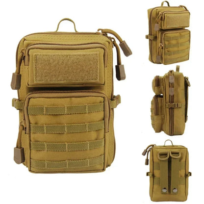 Tactical Mini Molle Utility Pouch EDC Small Tool Pouch for Outdoor Hiking Camping, Phone & Gear Storage Bag
