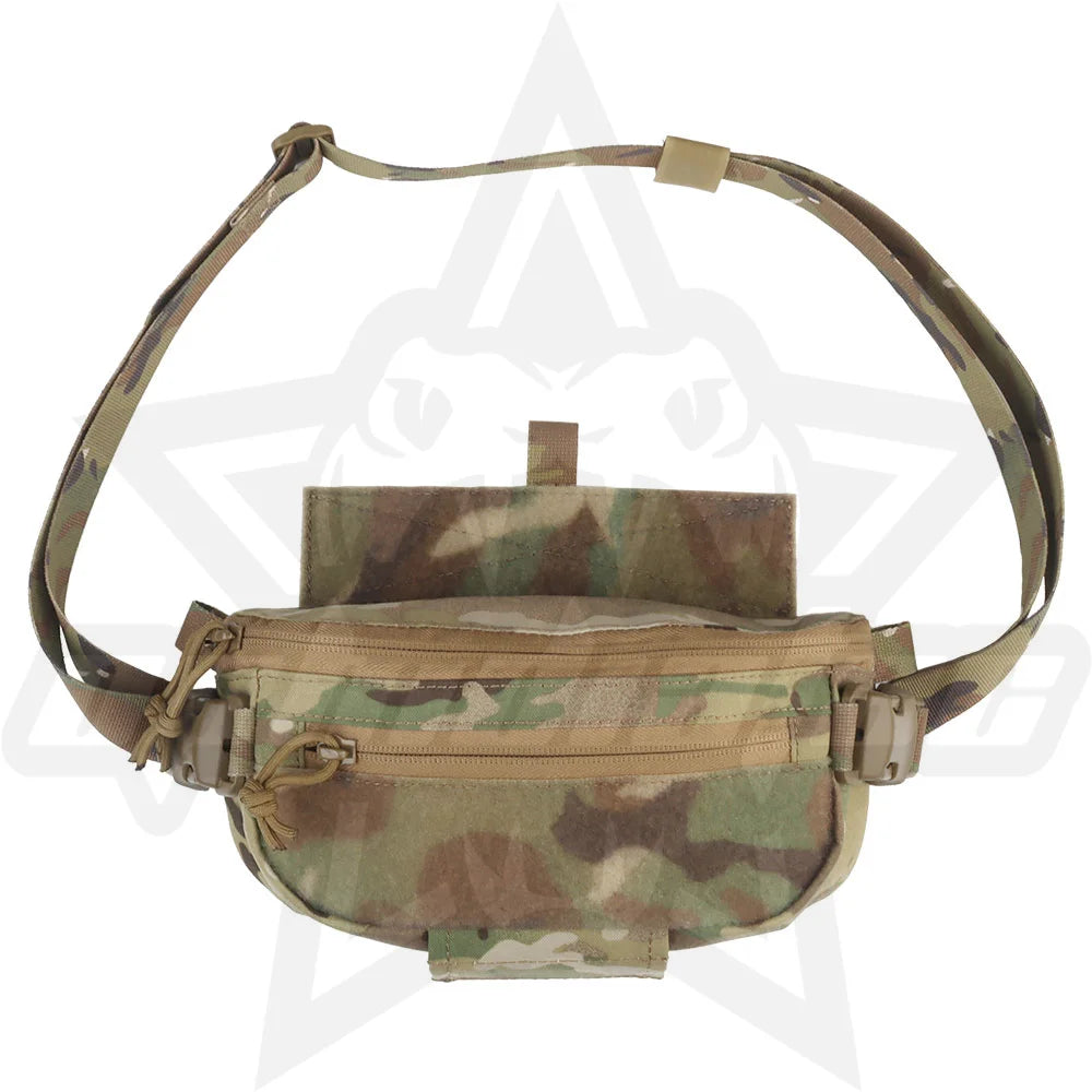 OphidianTac Dual-Purpose Drop Bag Multifunctional Fanny Pocket Hunting Tourniquet Medical Tools Storage Bag Vest Chest Rig