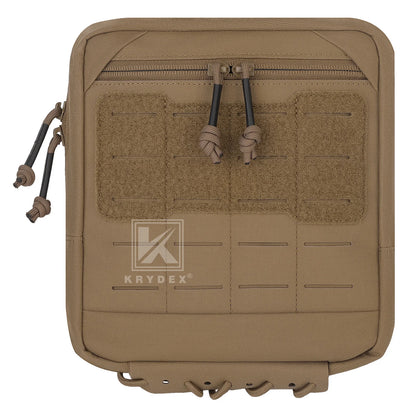 KRYDEX Tactical 7x8 Inch Admin Pouch MOLLE Utility Tool Pouch Modular Medic Bag for Vest Chest Rig Camping Outdoor Accessories