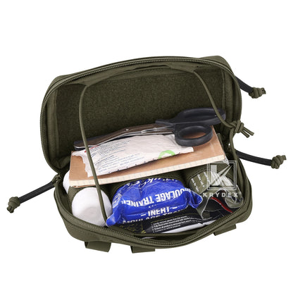 KRYDEX Tactical Admin Front Pocket Pouch Chest Bag MOLLE Utility Tool Pouch for Vest and Chest Rig Camping Outdoor Accessories