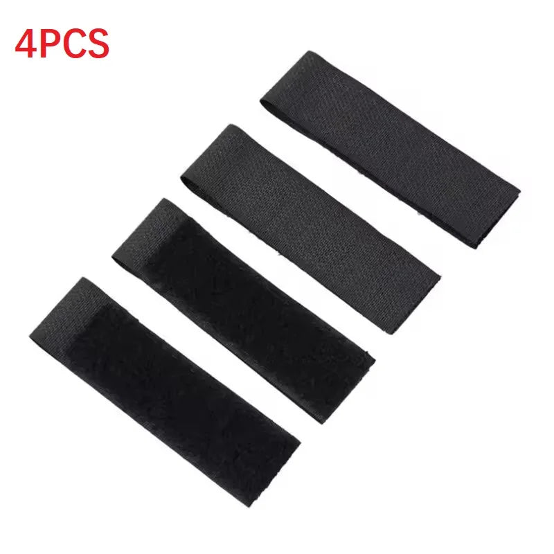 4 PCS Tactical Molle Strip Hook and Loop Fastener Durable Easy Install ID Patches Attachment Strap for Backpack Vest Tactical