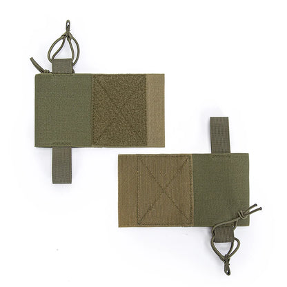 Tactical Elastic Radio Holder Wingman Pouch Storage Shock Cord Retension Hunting Vest Accessories