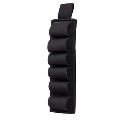 6-Slot Tactical Shotgun Shell Pouch MOLLE Ammo Bag Velcro Nylon Holder for Hunting