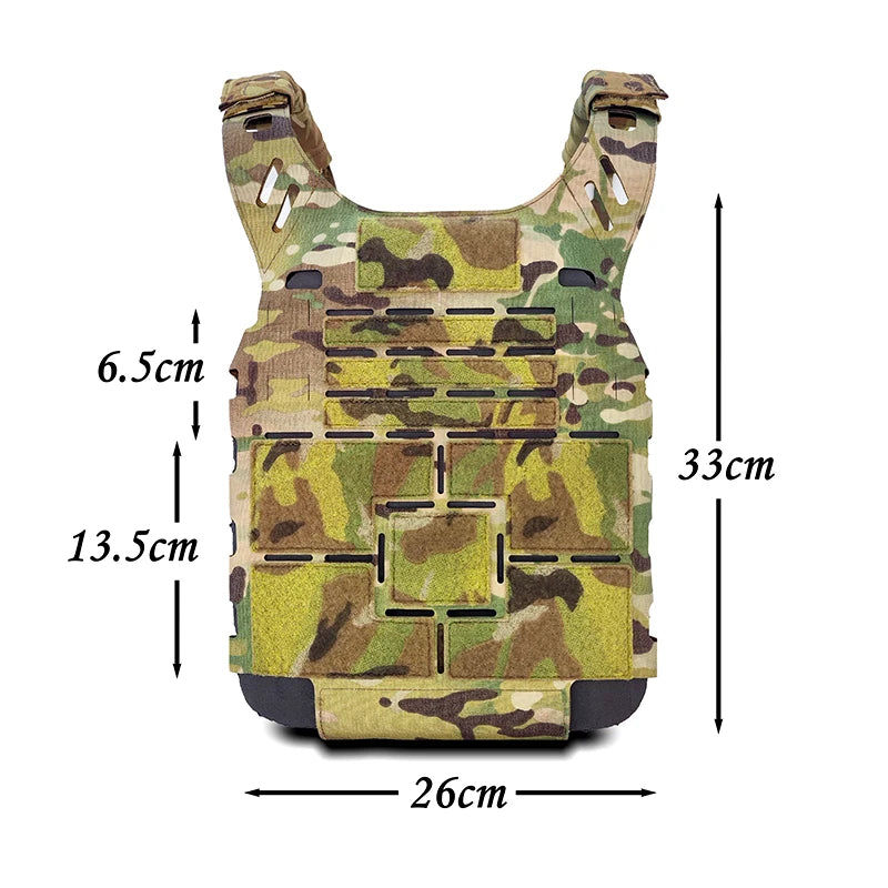 ICEPLATE EXO Tactical Vest Body Laser Cut Front And Rear Panels 500d Equipped With Hunting Combat Accessories
