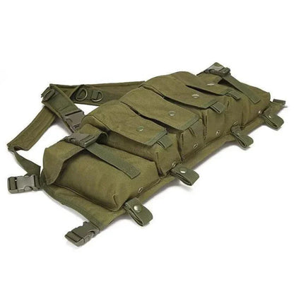 Molle Body Armor Vest Military Tactical Army Woodland Camouflage Chest Rig AK Combat Vest Magazine Carrier Airsoft Hunting Coat