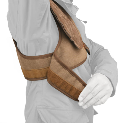 Canvas Leather Shooting Recoil Pad Shoulder Pad Adjustable Rifle Shotgun Field Shield