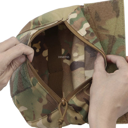 Tactical Drop Pouch Admin Pouch with Hook and Loop Panel for Tactical Vest Chest Rig Plate Carrier Outdoor Hunting Shooting Gear