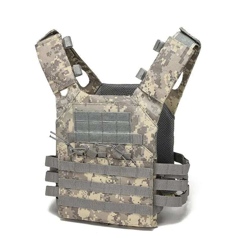 Nylon Tactical Vest Body Armor Hunting Carrier Airsoft Accessories CS Combat MOLLE Camo Military Army Vest for Outdoor Hunting