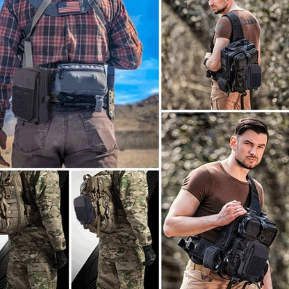 Molle Waist Pouch Outdoor Mobile Phone EDC Tactical Hunting Accessories Bag Vest Pack Cell Phone Working Tools Holder