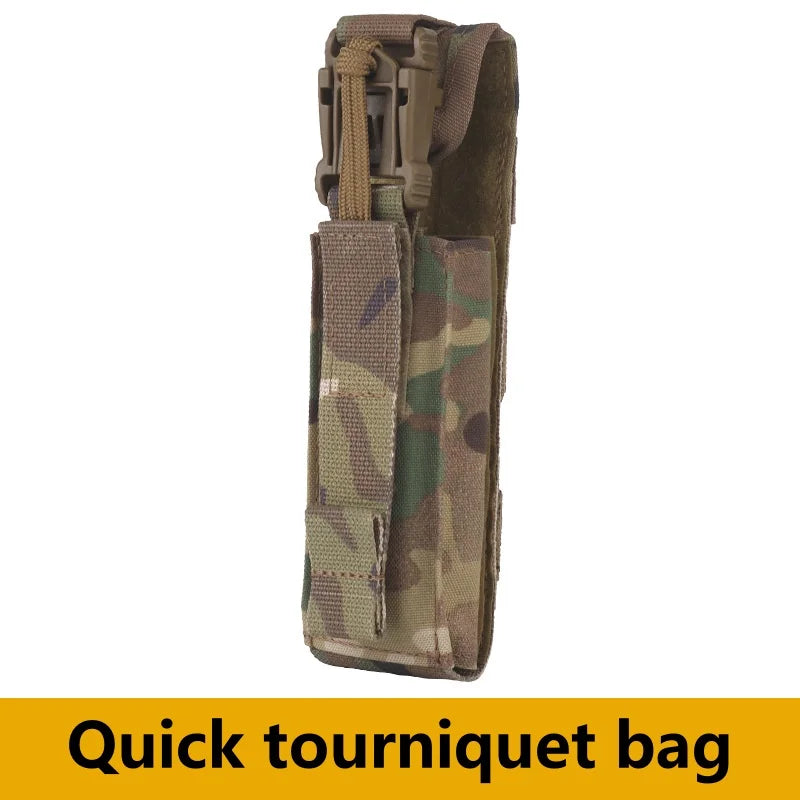 Quick Tourniquet Pouch Waist Bag Camping CS Shooting Molle System Accessories Easy Installation Outdoor Camping Equipment