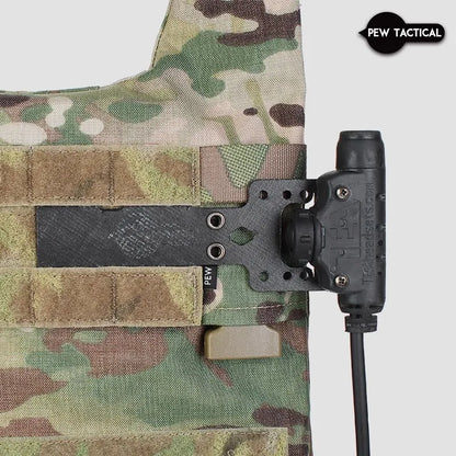PEW TACTICAL Axl Style Tactical Vest Universal Ptt Molle Mounting Board for U94 TEA Invisio10/20