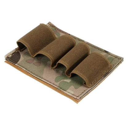 1PC Outdoor 4‑Hole Velcro Tactical Tool Pouch Multifunctional Expansion Bullet Bag Bulk Storage Utility Backpack Accessory Bag