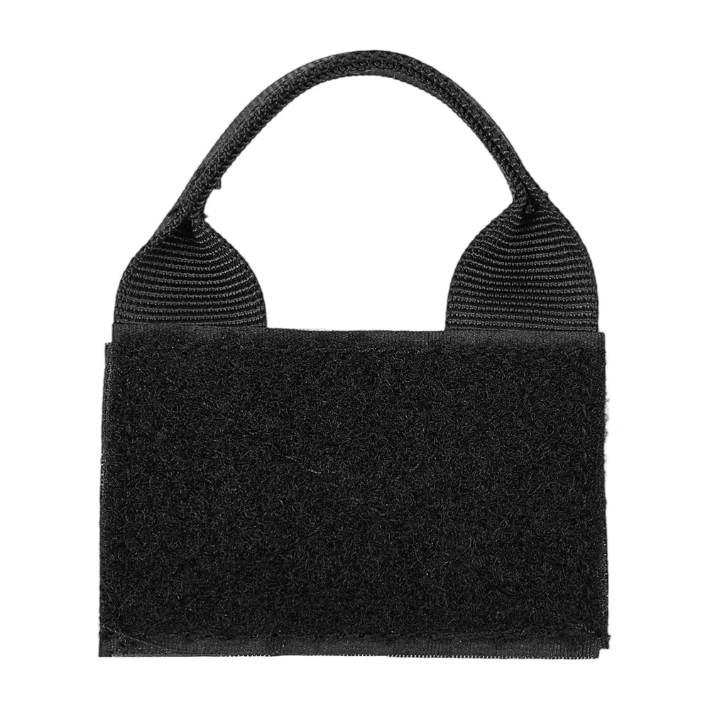 Tactical Backpack Vest Patch Molle Adapter Panel Hook And Ring Converter With Attached ID Patch DIY Patch Bag