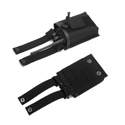Tactical Molle Radio Walkie Talkie Pouch Outdoor Portable Radio Interphone Holster Carry Bag Adjustable Universal Radio Holder