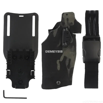 Tactical Holster for G17 Gen4 G19 with X300 X300U Flashlight Quick Locking System Shooting Hunting Pistol Gun Holsters
