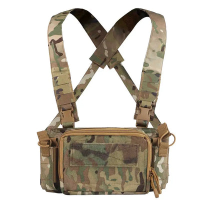 D3CRM Tactical Chest Rig Lightweight With 9mm/5.56 Mag Bag Quick Release Outdoor    Hunting Vest CS Match Wargame Chest Rig Gear