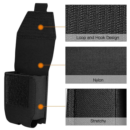 Handcuffs Pouch Molle Shackles Case Universal Handcuffs Holster Quick Release Standard Chain Cuffs Holder for Tactical Vest
