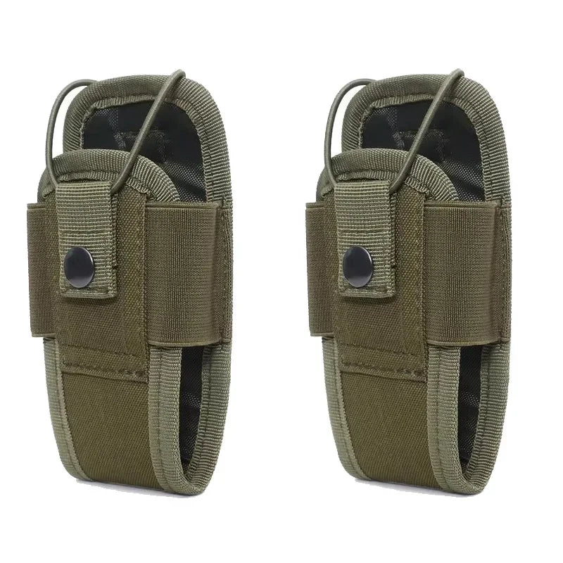 1-3pcs Nylon Pouch Tactical Radio Walkie Bag Holder Pocket Portable Interphone Holster Carry Bag Hunting Camping