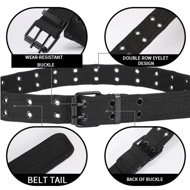 Men Belts Canvas Outdoor Belt Nylon Webbing Tactical Belt Fashion Casual Designer Unisex Belts High Quality Sports Strap FRALU