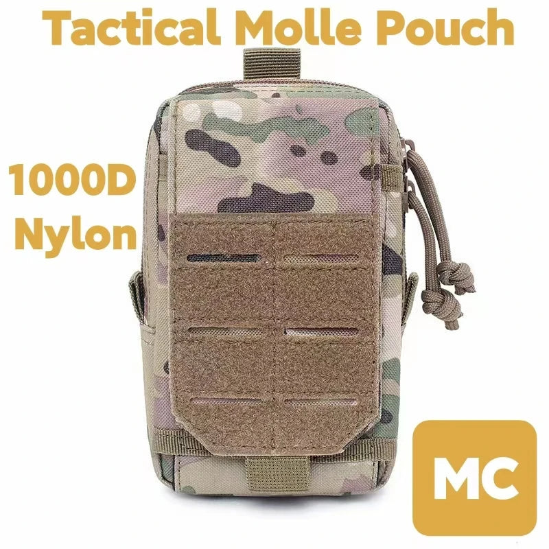 Molle Phone Pouch Holder Magazine Pouches Utility Outdoor Camping Hiking Running Hunting Accessories Waist Pack EDC Tool Bag