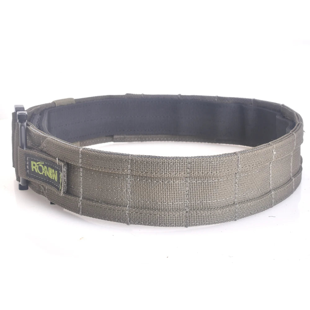 50cm 2 inch Width Ronin Style Tactical Molle Belt Outdoor Hunting Double Layer Belt Molle System Belt