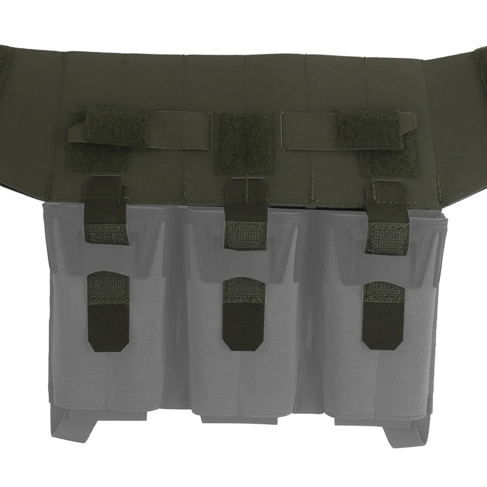 Tactical MOLLE Plate For Multi-caliber Triple Mag Pouch Placard 2nd Layer Expand Outdoor Hunting Vest Plate Carrier Accessories