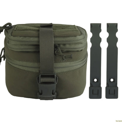 Tactical NVG Pouch for PVS-7/14/15/18/23/31/22/24/26,Airsoft Hunting MOLLE Padded Expandable Binocular Night Vision Carry Case