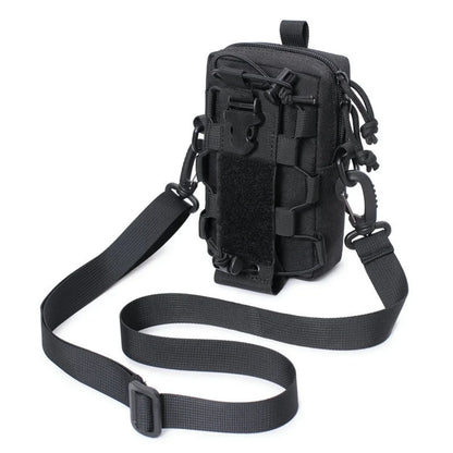 Molle EDC Water Bottle Pouch Canteen Kettle Carrier Holder Outdoor Sports Phone Holder Travel Camping Hiking Hunting Waist Bag