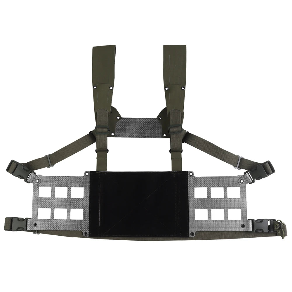 Ferro Style Tactical Chest Rig Wide V2 2nd Gen Lightweight Chesty Rig Hunting Vest Gear Extended Front Flaps Plate Carrier Adapt