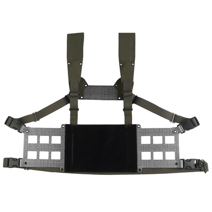 Ferro Style Tactical Chest Rig Wide V2 2nd Gen Lightweight Chesty Rig Hunting Vest Gear Extended Front Flaps Plate Carrier Adapt