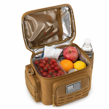 13L Tactical Thermal Cooler Hunting Bag Leakproof Insulated Durable Gear Storage Bag For Hunters Wild Field Trip Shooting Camping Fishing Outdoor Portable Insulated Food Carrier Bag