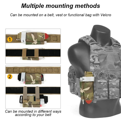 Elastic TQ Organizer Band Hook&loop Multi-function Tourniquet Carrier Tactical Tourniquet Holder Quick Access Duty Belt Hunting